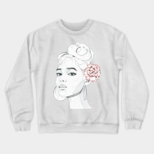 Carnation girl Crewneck Sweatshirt